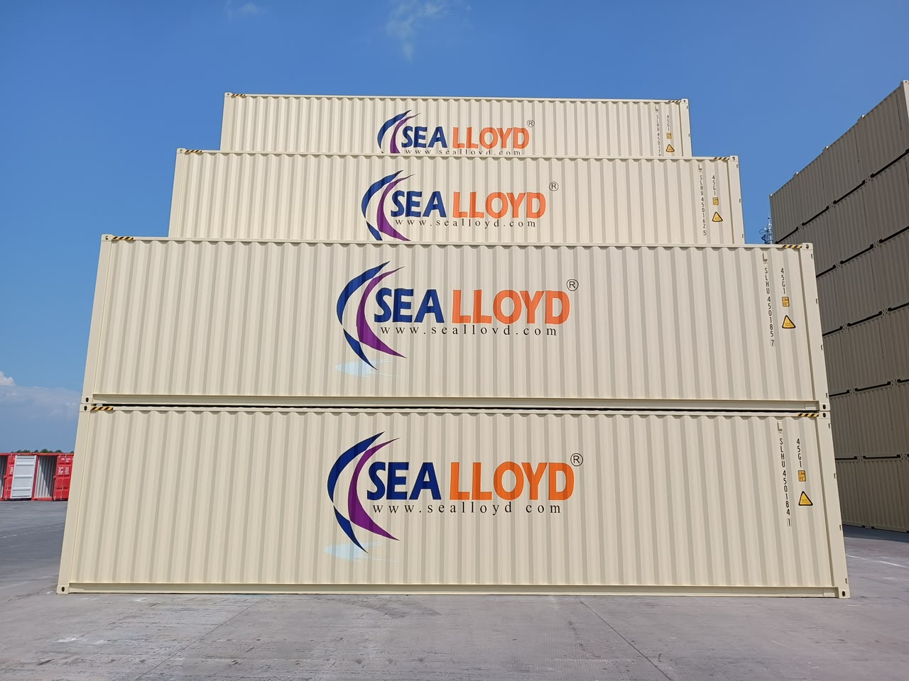 40' OPEN TOP shipping container illustration